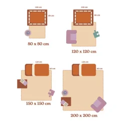 Spielmatte Baby Quadratisch - Jip Taupe