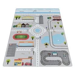 Spielteppich - Pleun Autobahn Grau