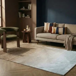 Teppich Abstrakt - Mellow Blau Taupe