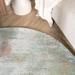 Teppich Abstrakt Rund - Candice Mint