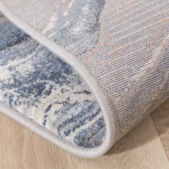 Teppich Abstrakt - Xavier Wave Blau Grau