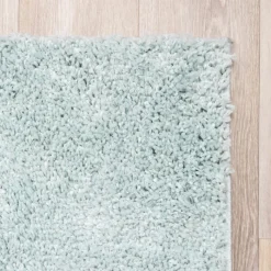 Teppich Hochflor - Lofty Hellblau Türkis