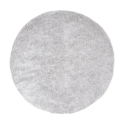 Teppich Hochflor Rund - Lofty Hellgrau