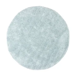 Teppich Hochflor Rund - Lofty Hellblau Türkis