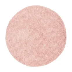 Teppich Hochflor Rund - Lofty Rosa