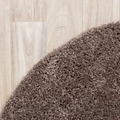 Teppich Hochflor Rund - Lofty Taupe