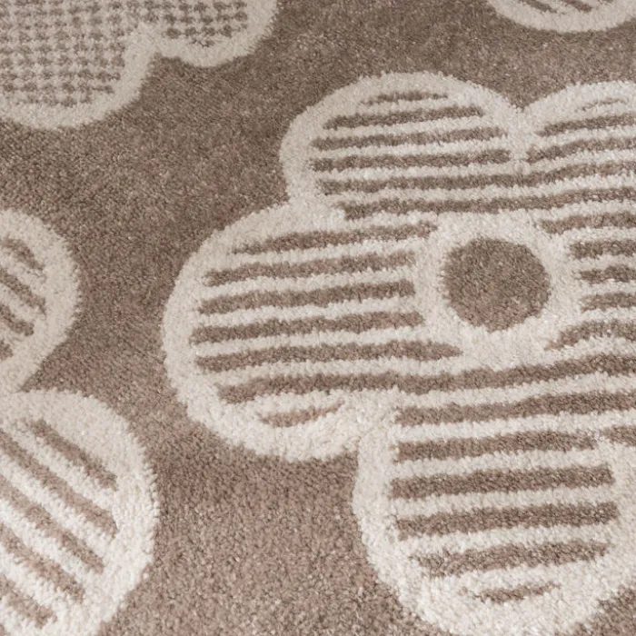Teppich Kinderzimmer - Bowie Blume Taupe