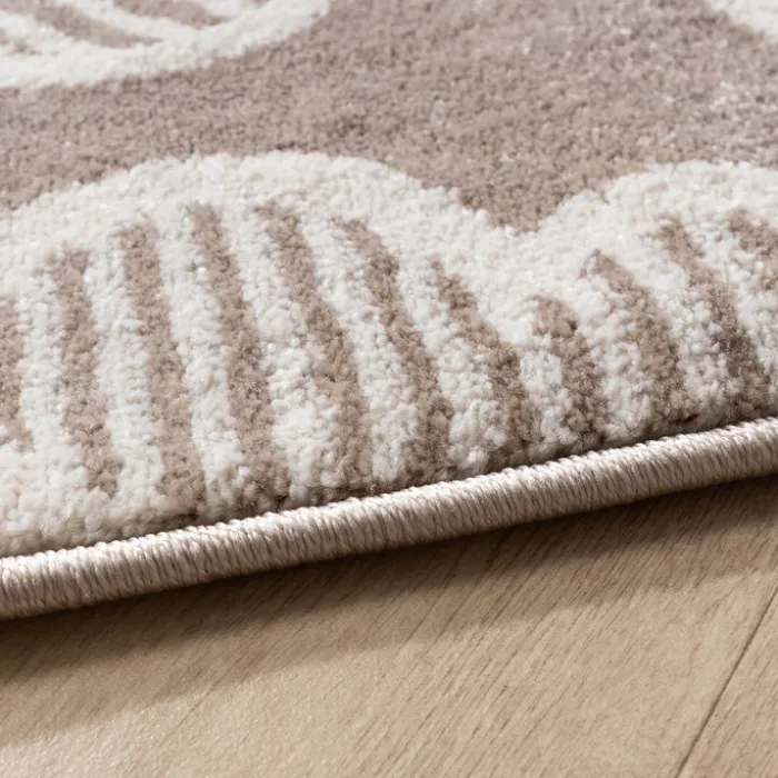 Teppich Kinderzimmer - Bowie Blume Taupe
