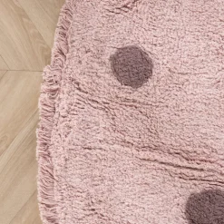 Teppich Kinderzimmer Rund - Lou Dots Lila
