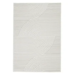 Teppich Modern - Nori Curves Weiß