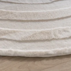Teppich Organisch - Flowy Lines Creme