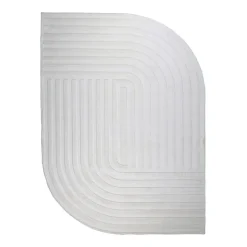Teppich Organisch - Flowy Lines Creme