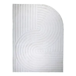 Teppich Organisch - Flowy Wavy Creme