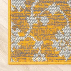 Teppich Patchwork - Famous Ocker