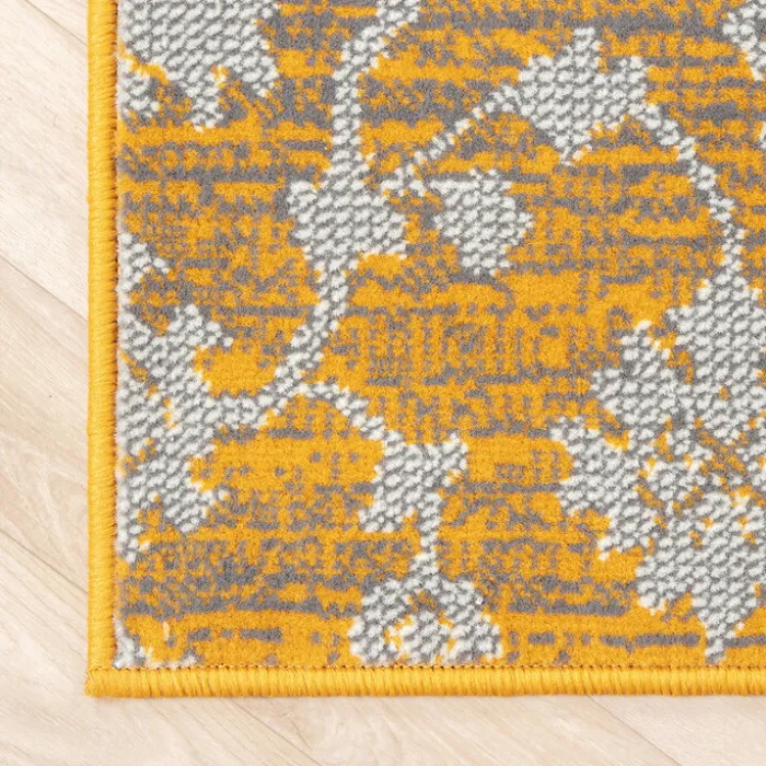 Teppich Patchwork - Famous Ocker