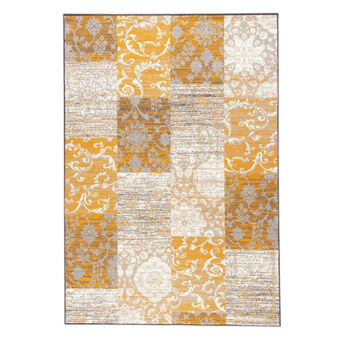 Teppich Patchwork - Famous Ocker