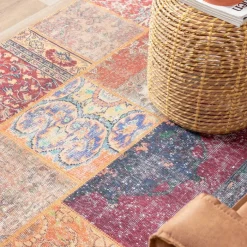 Teppich Patchwork - Moods Rot No.16
