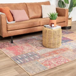 Teppich Patchwork - Moods Rot No.16