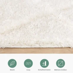 Teppich Skandinavisch - Lova Lines Creme