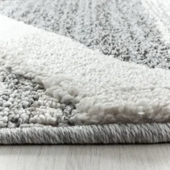 Teppich Skandinavisch - Pitea Lines Grau Creme