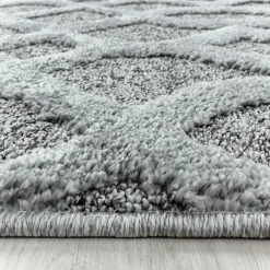 Teppich Skandinavisch Rund - Pitea Tile Grau