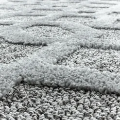 Teppich Skandinavisch Rund - Pitea Tile Grau