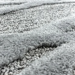 Teppich Skandinavisch Rund - Pitea Double Grau