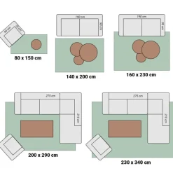 Teppich Vintage - Azara Persia Hellblau