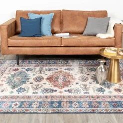 Teppich Vintage - Azara Yasmin Hellblau