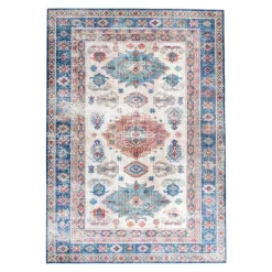 Teppich Vintage - Azara Yasmin Hellblau