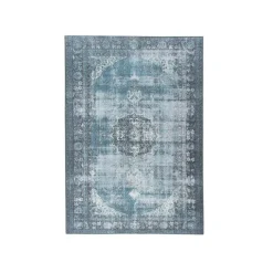 Teppich Vintage - Estate Medaillon Blau Grün