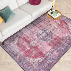 Teppich Vintage - Estate Medaillon Bordeaux Rot