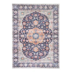 Teppich Vintage - Imagine Medaillon Blau