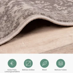 Teppich Vintage - Miracle Grau Braun