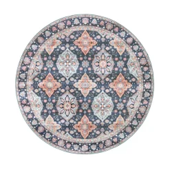 Teppich Vintage Rund - Imagine Oriental Blau
