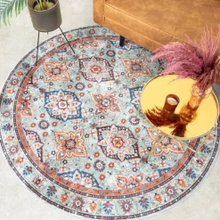 Teppich Vintage Rund - Imagine Oriental Grün