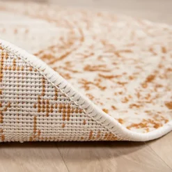 Teppich Vintage Rund - Spring Ethnic Creme Terra