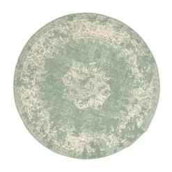 Teppich Vintage Rund - Wonder Grün