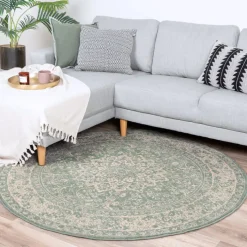 Teppich Vintage Rund - Wonder Oriental Grün