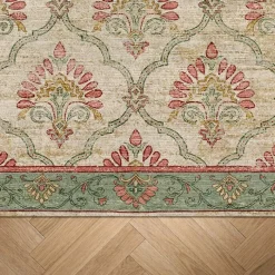 Teppich Vintage - Sage Grid Grün