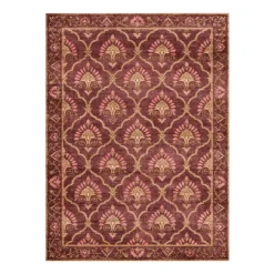 Teppich Vintage - Sage Grid Rot