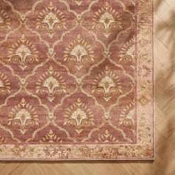 Teppich Vintage - Sage Grid Terracotta