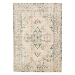 Teppich Vintage - Spring Ethnic Creme Grün