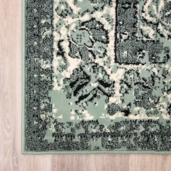 Teppich Vintage - Wonder Grün Schwarz