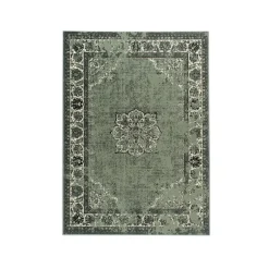 Teppich Vintage - Wonder Grün Schwarz