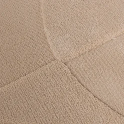 Teppich Wohnzimmer - Charm Circles Beige