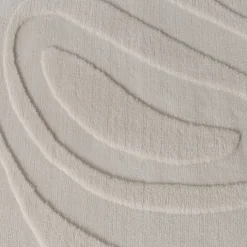 Teppich Wohnzimmer - Charm Shapes Weiß