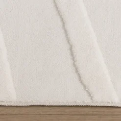Teppich Wohnzimmer - Charm Shapes Weiß