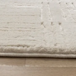 Teppich Wohnzimmer - Yune Lines Creme