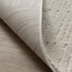 Teppich Wohnzimmer - Yune Lines Creme